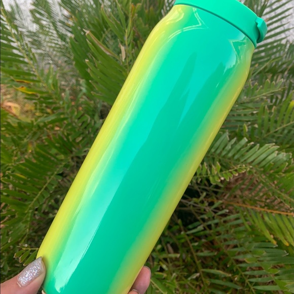 Starbucks Ombre Stainless Water Bottle Tumbler Green Orange Cup 20oz New 2022 - Picture 5 of 17